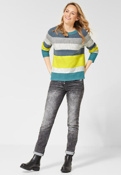 Block Stripe Pullover