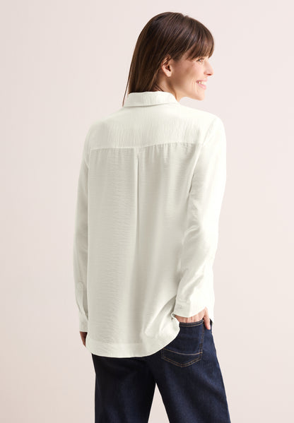 Bluse in Unifarbe