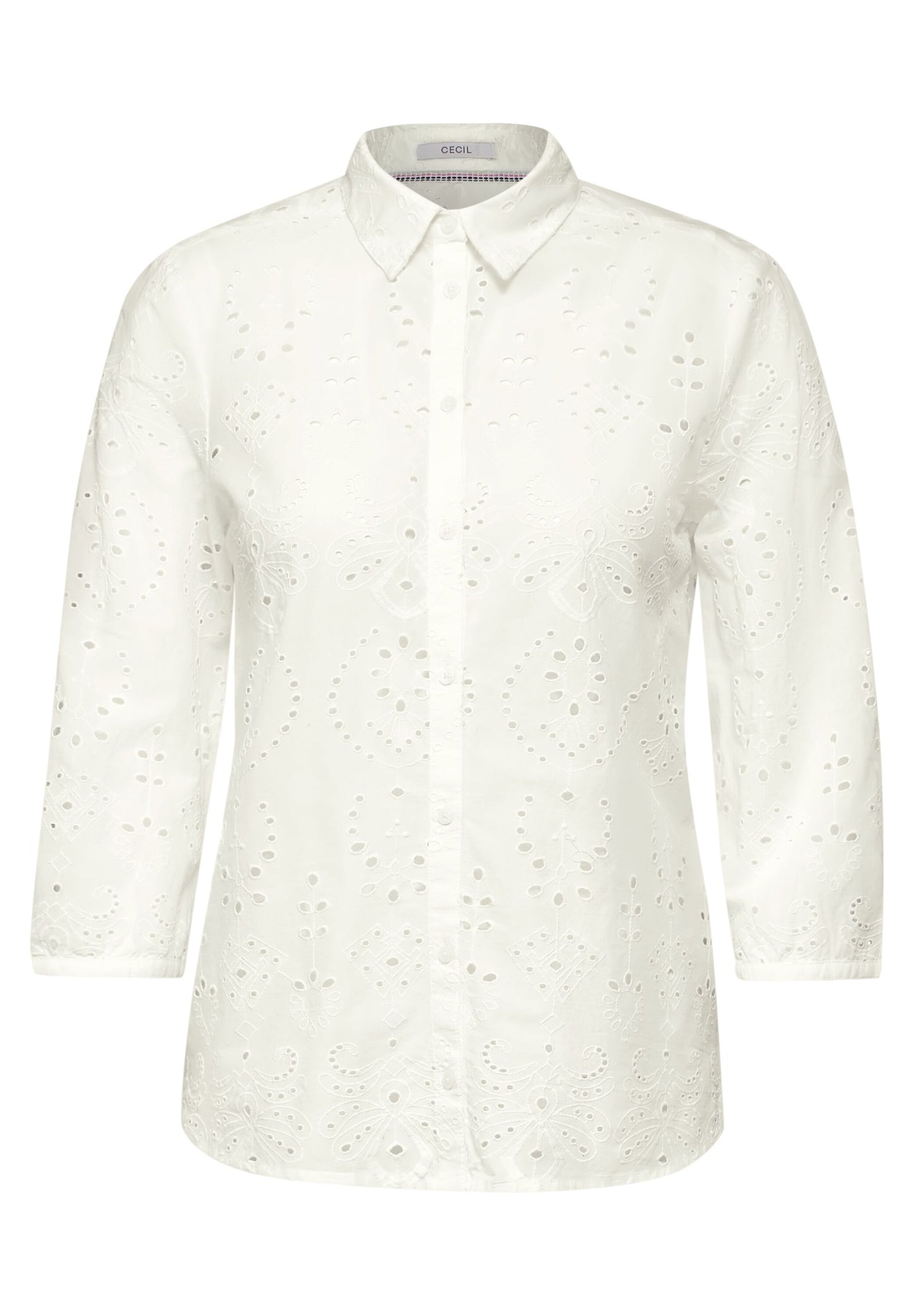 Solid Embroidery Blouse