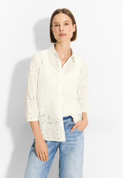 Solid Embroidery Blouse